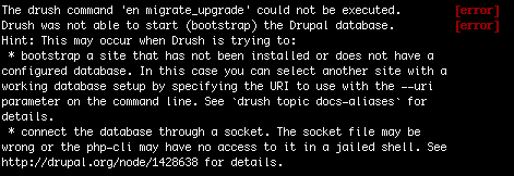 drush en migrate_upgrade issue